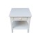 International Concepts Rectangle Spencer End Table, 24 W, 24 in L, 25 in H, Wood, White OT08-8E - alternate 8